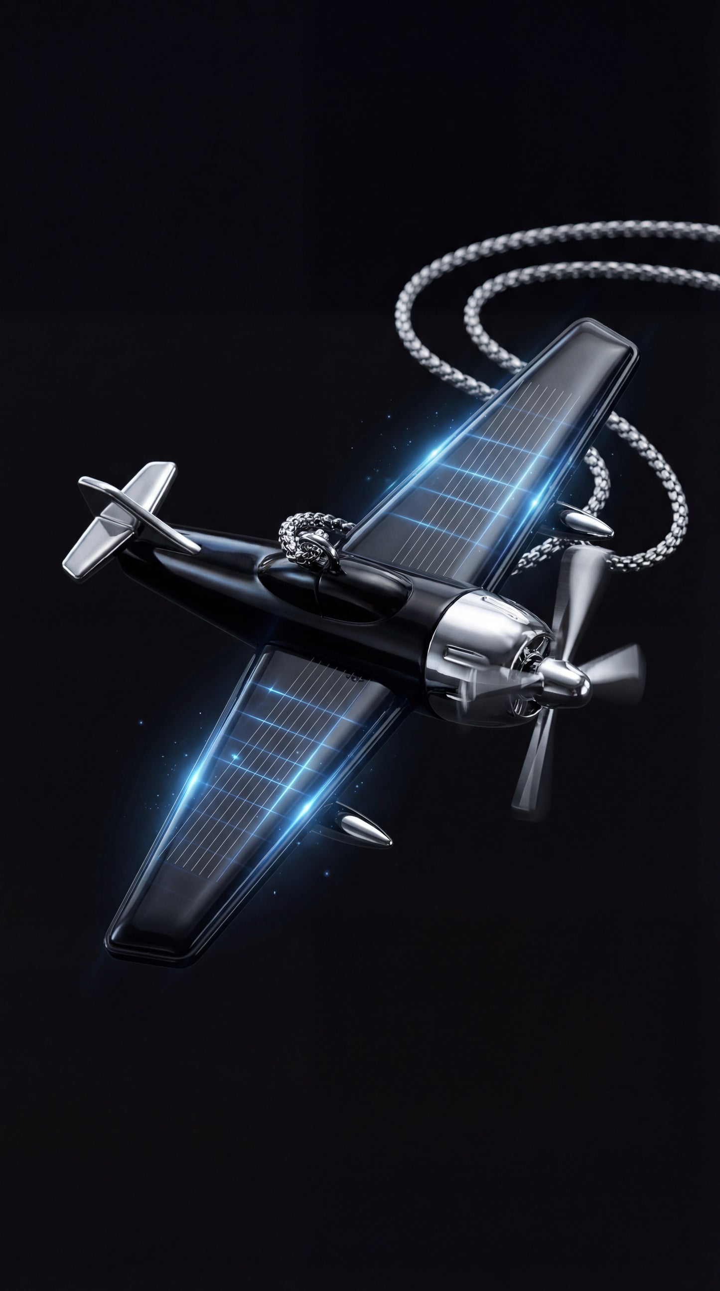 Black Solar Edition Aircraft Keychain