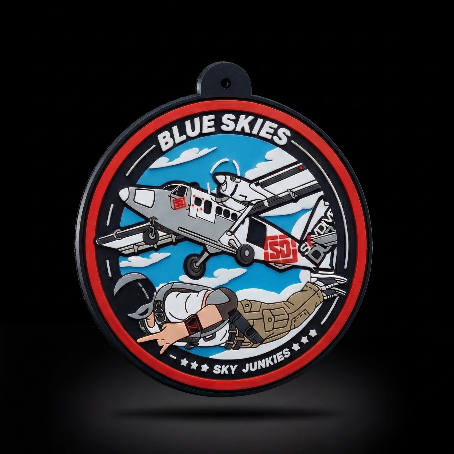 Blue Skies – Dual-Sided 3D PVC Patch