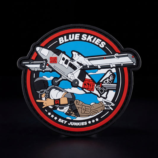 Blue Skies PVC Velcro Patch